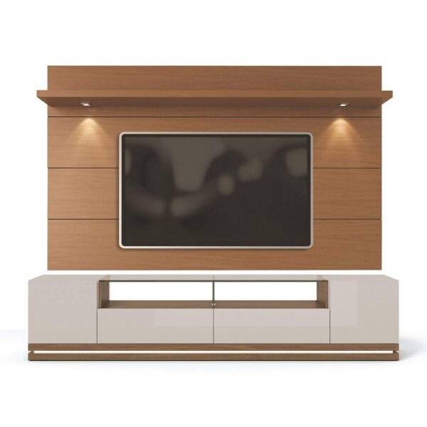 Vanderbilt TV Stand and Cabrini 2.2 Floating Wall TV Panel with