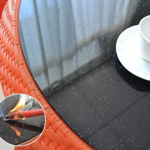 Outdoor balcony leisure rattan chair + table five-piece open