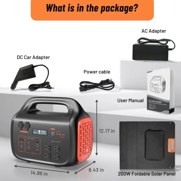 EchoNexus 1000W Portable Power Station