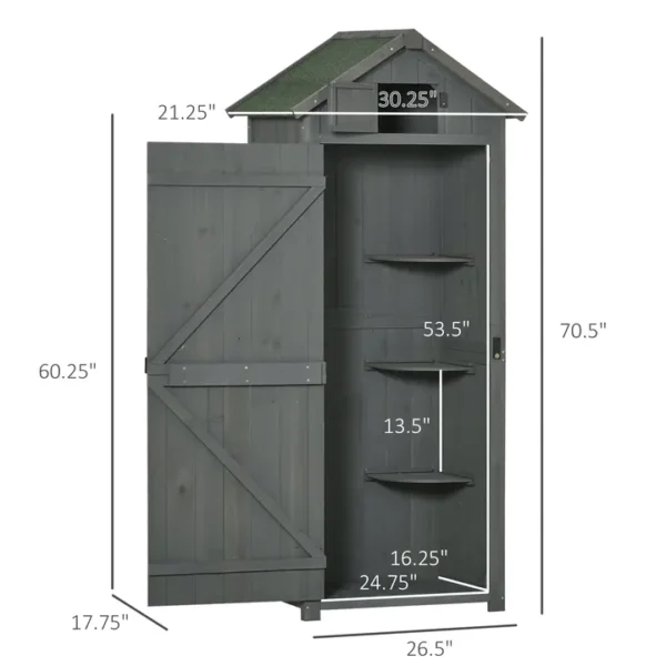 30 x 21 x 71 Garden Storage shed