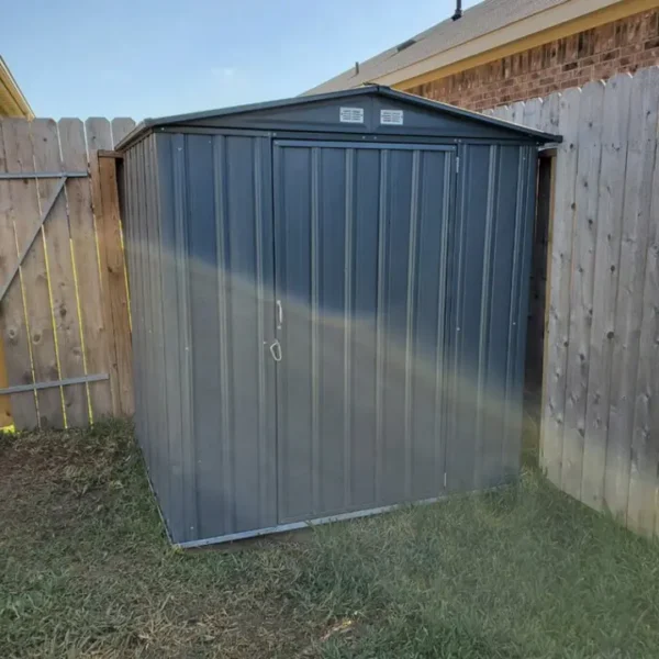 6 ft. W x 5 ft. D Metal Storage Shed