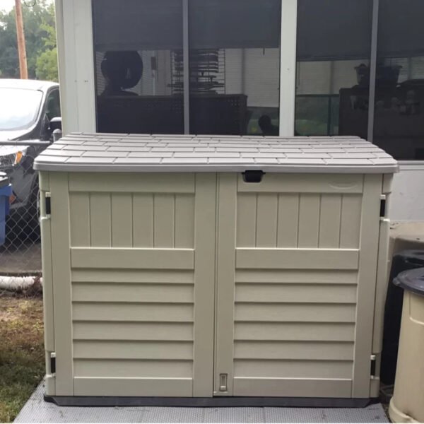 Resin 2-Container 5'10"x 3'8" Plastic Horizontal Garbage