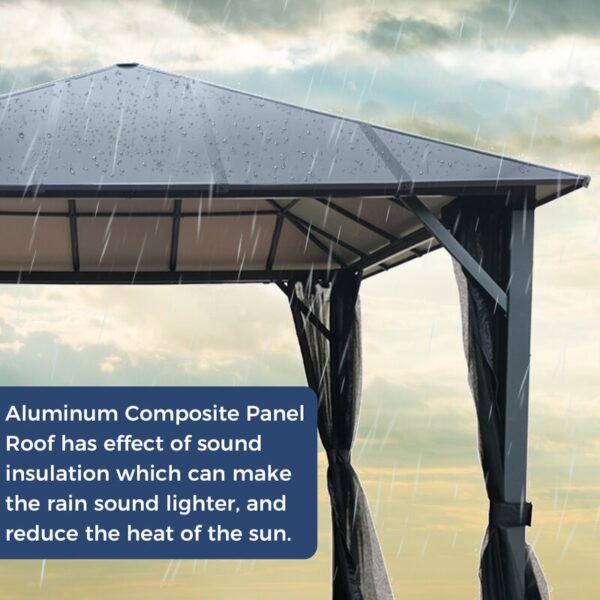 10x10 ft Hardtop Gazebo