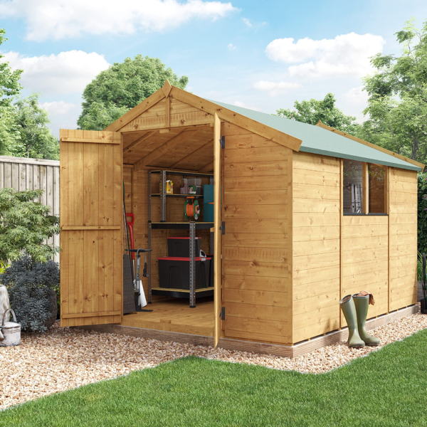 Garden Shed with Floor | Wooden Garden Storage Shed with Apex