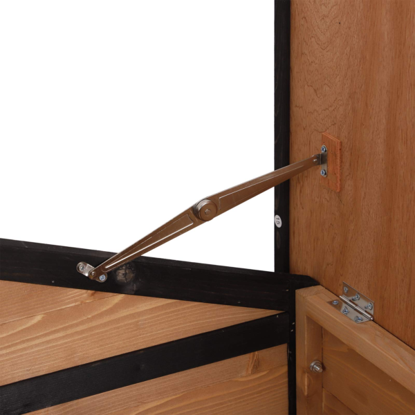 Wood Large Dog House Cabin Style Elevated Pet Shelter wPorch Deck