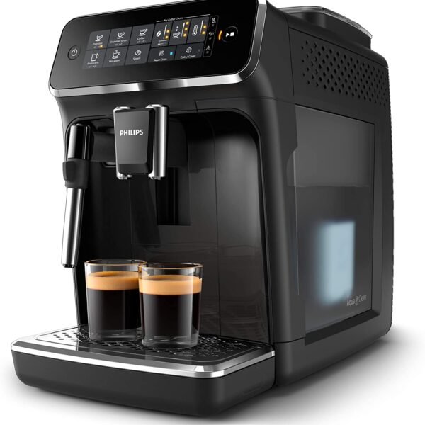 Fully Automatic Espresso Machine with Milk Frother, Black