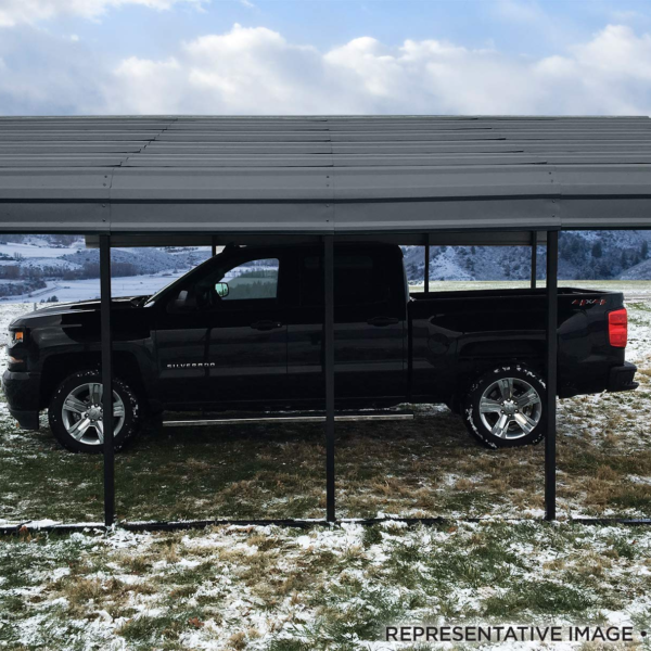 20' x 20' 29-Gauge Metal Carport with Steel Roof Panels