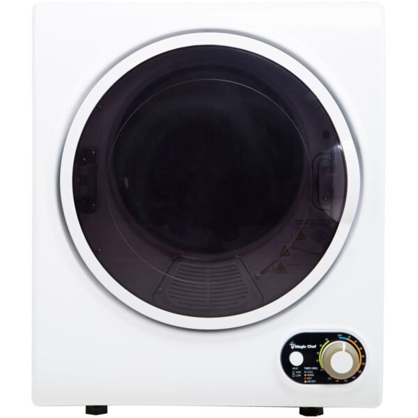 Magic Chef Compact Electric White MCSDRY15W 1.5 cu. ft. Laundry