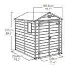 6x8 ft Keter Manor Garden Storage Shed