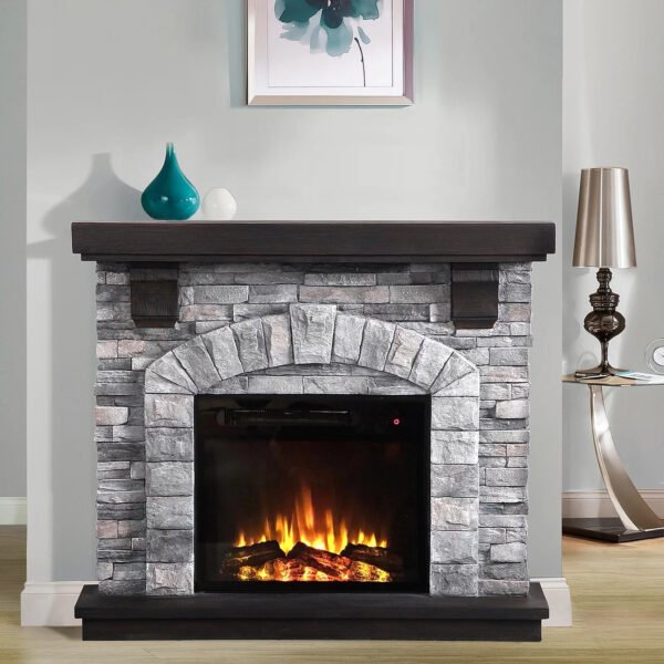 Troy 45.25'' W Electric Fireplace