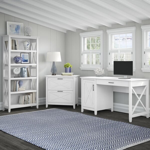 Veda 3 Piece Rectangular Computer Desk Office Set