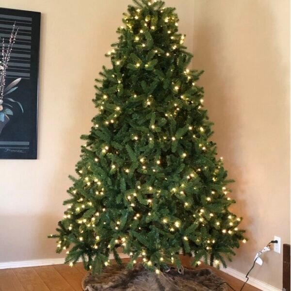 Newberry Spruce 90'' Lighted Artificial Spruce Christmas Tree