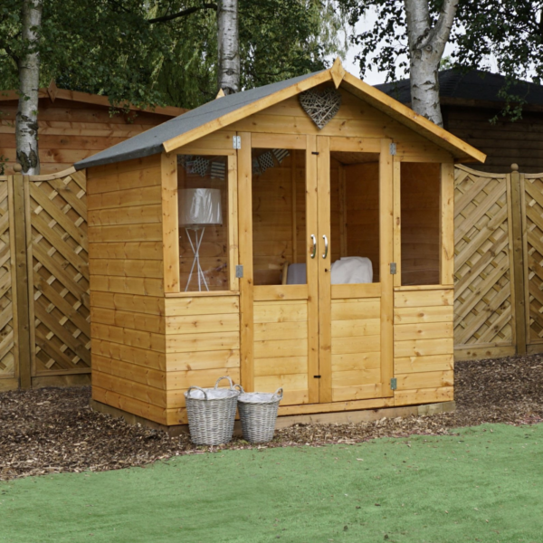 7x5 Summerhouse with Half Glazed Doors