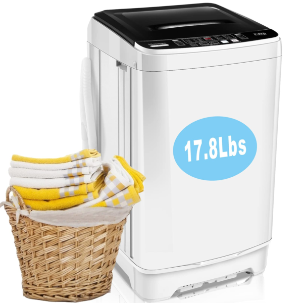 Portable Washer Nictemaw 17.8Lbs Capacity Full-Automatic Washer