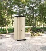 Large Plastic Vertical Resin Weather Resistant Storage Shed