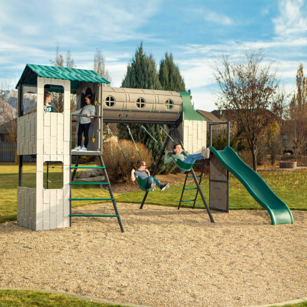 Lifetime Adventure Tunnel Swing Set
