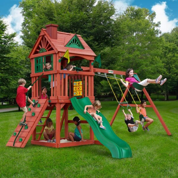 Gorilla Playsets 01-0021 Nantucket II Wooden Swing Set