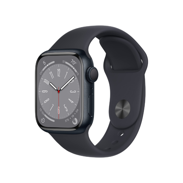Apple Watch 8 Smart Watch w/ Midnight Case with Midnight Sport
