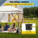 Happybuy 12x12ft Pop-Up Canopy Gazebo Starter Kit