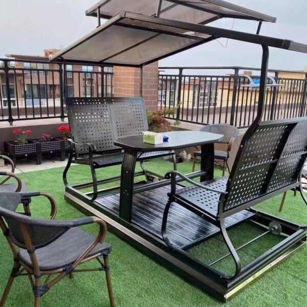 Outdoor Iron Hanging Chair Balcony Leisure Swing Chair