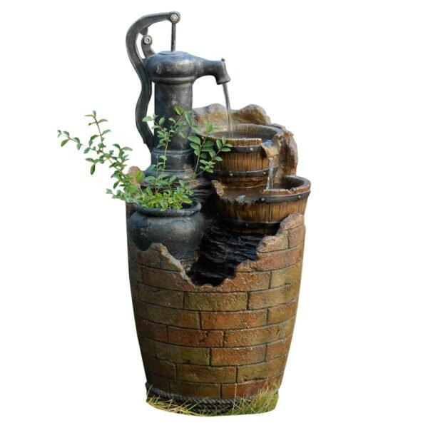 Jeco Glenville Water Pump Cascading Water Fountain