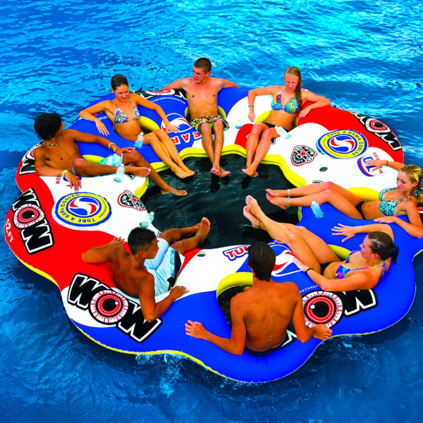 Tube A Rama Floating Island 10 Person Inflatable Floating Island