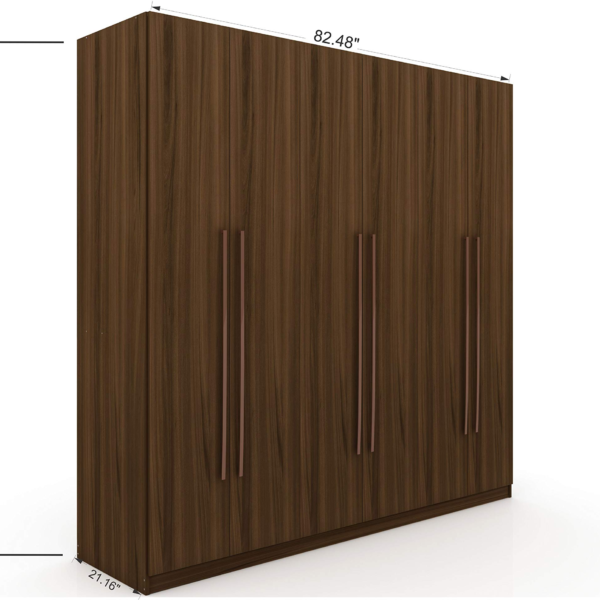 Gramercy Contemporary Modern Freestanding Wardrobe Armoire Closet