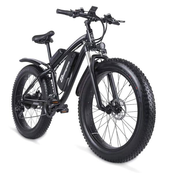 26" Fat Tire Electric Bike 48V 1000W Motor Snow Electric Bicycle