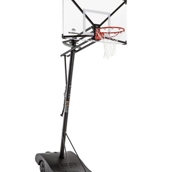 Portable Height-Adjustable Basketball Hoop - Easy Lift & Roll