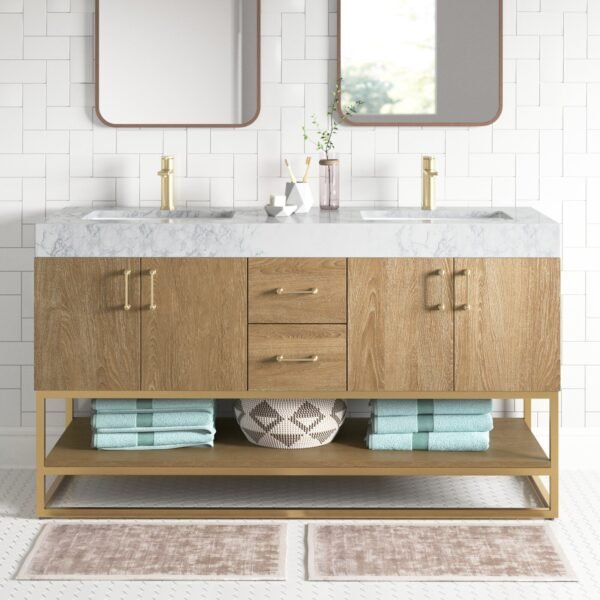Annice 60" Double Bathroom Vanity Set