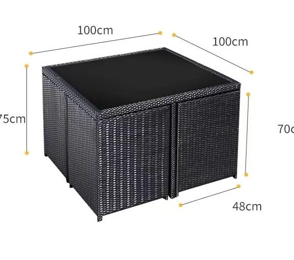 Five-piece Set of Rattan Creative Furniture Rattan Chair Leisure