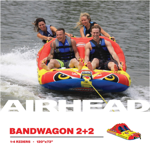 1-4 Rider Towable Tube for Boating