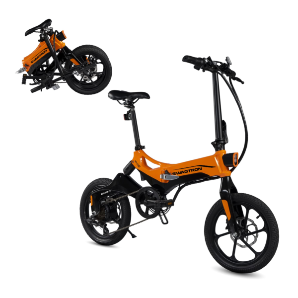 Swagcycle EB-7 Elite Plus Folding Electric Bike with Removable