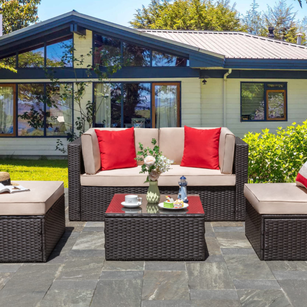 5 Pcs Patio Furniture Sets