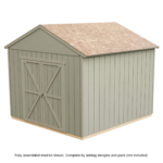 12x12 Do-It-Yourself Wooden Storage Shed with Floor
