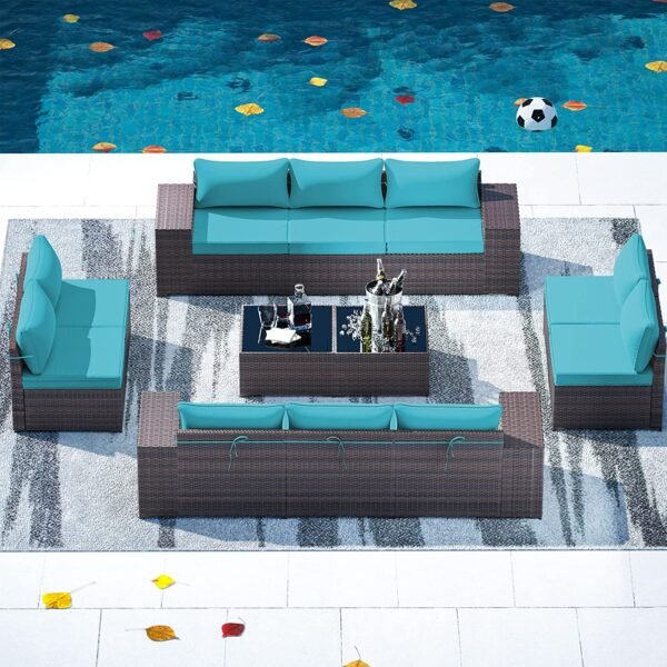 Outdoor Patio Furniture Sets 12-Pc Patio Sectional Furniture