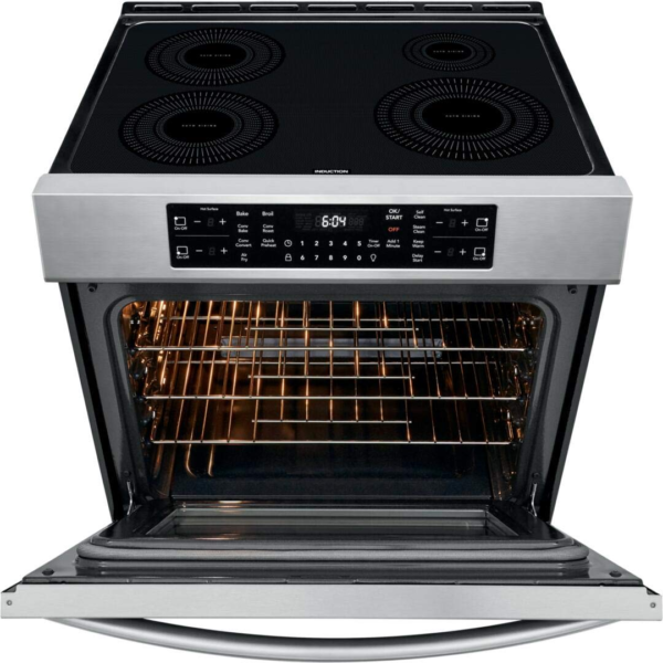 30" Gallery Induction Range with Air Fry 4 Elements 5.4 cu. ft