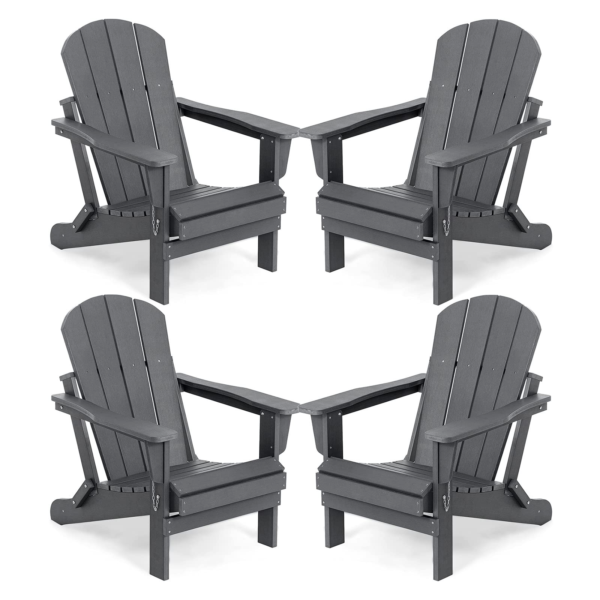 Folding Adirondack Chair Set of 4