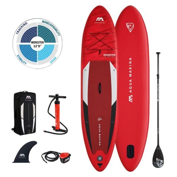 Stand Up Paddle Board - MONSTER 12'0" - Inflatable SUP Package
