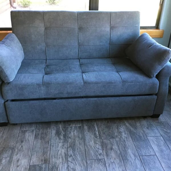 Serta Sabrina 72.6'' Queen Rolled Arm Tufted Back Convertible