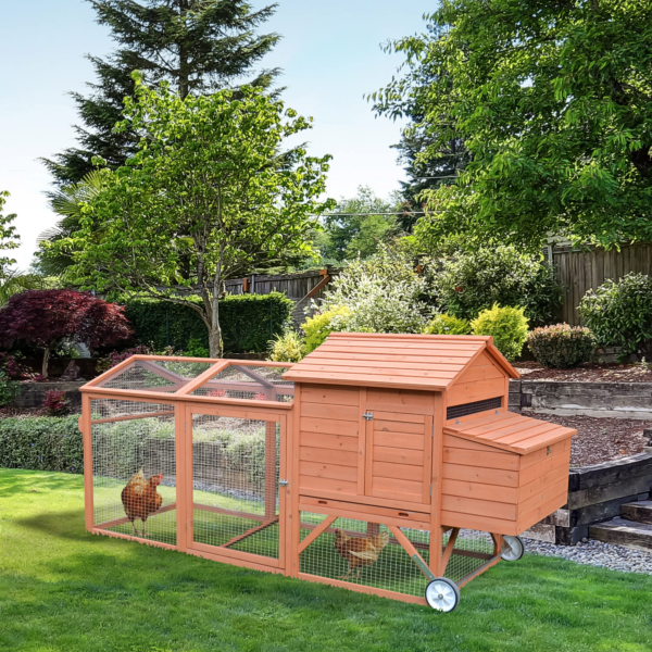 96.5 Chicken Coop Wooden Rabbit Hutch Portable Backyard