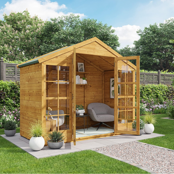 Summerhouse Log Cabin 4 x 8 Wooden Garden Storage Shed