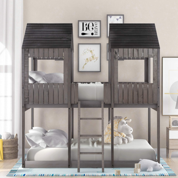 Low Bunk Beds Full Over Full Size