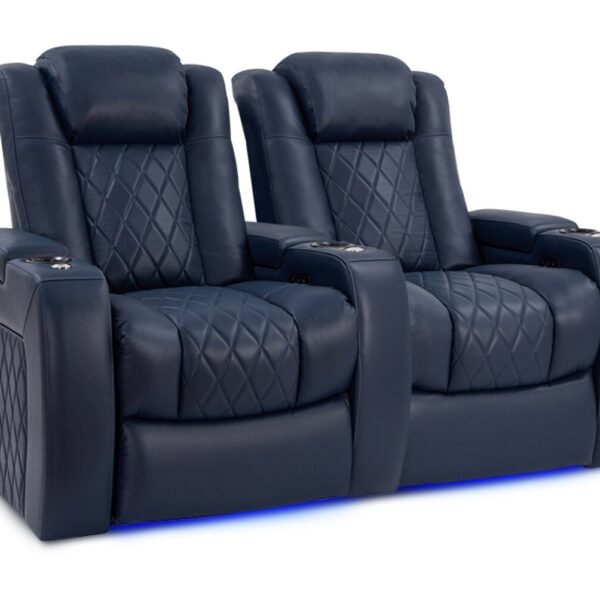 Tuscany 68.25'' Wide Genuine Leather Home Theater Seating with