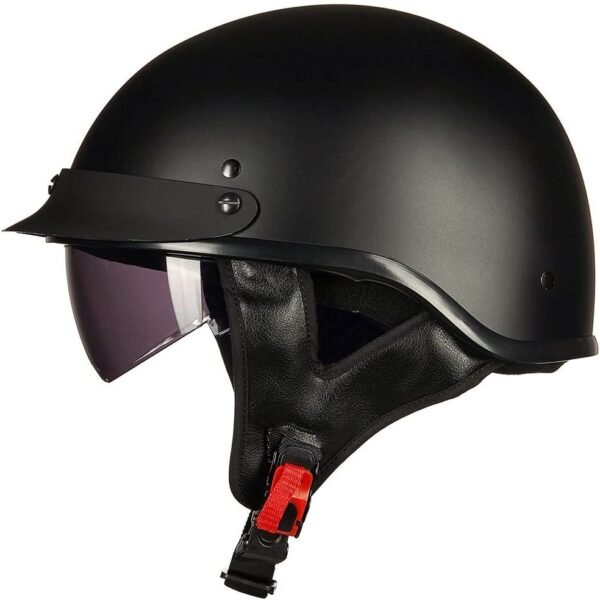 ILM Half Helmet Motorcycle Open Face Sun Visor Quick Release