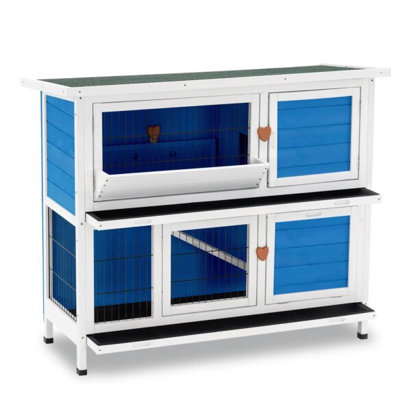 Handler Weather Resistant Small Animal Hutch with Ramp