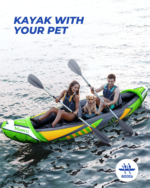 Inflatable Kayak 2 Person with Sun Canopy