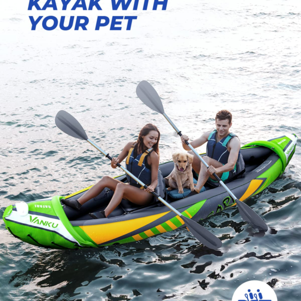 Inflatable Kayak 2 Person with Sun Canopy