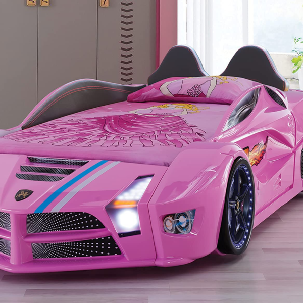 Racing Car Bed for Kids - Kids Car Bed with Led Lights