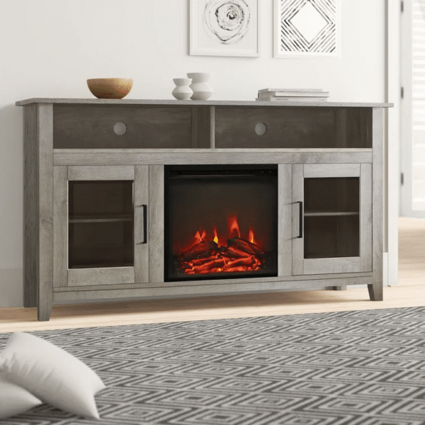 HOTSALES KOHN TV STAND FOR TVS UP TO 65 WITH FIREPLACE INCLUDED